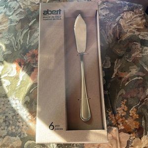 Stainless steel butter knife set of 6